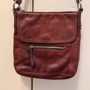 “Fossil”Vintage-Crossbody/Shoulder Bag-100% Genuine Full Grain Italian “Leather”
